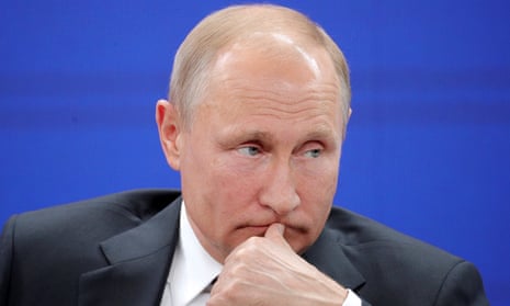Vladimir Putin at the St Petersburg International Economic Forum.