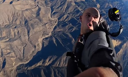 Trevor Daniel Jacob in his plane