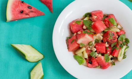 Thai Watermelon and Cucumber Salad