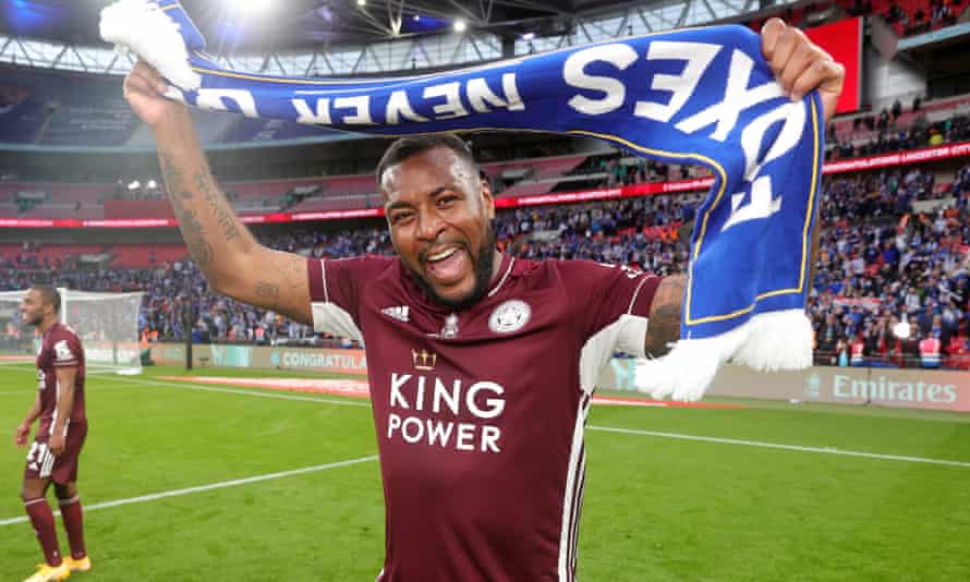 Wes Morgan appeared the same amount of times on the pitch for Leicester (once) as he did on the club calendar in 2021.