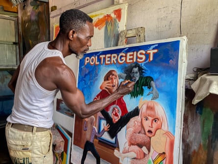 Benjamin Amartey creates a poster for the film Poltergeist