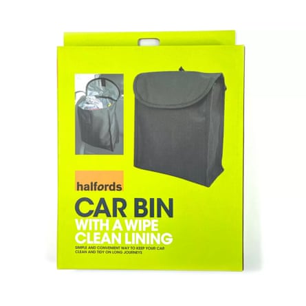 Halfords car bin package