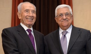 Shimon Peres and Mahmoud Abbas in 2013