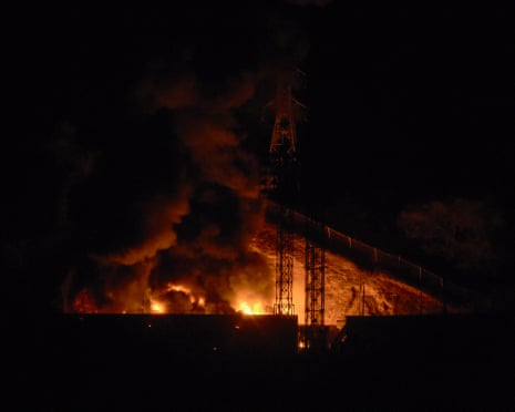 Fire at Fuerte Tiuna, Venezuela's largest military complex.