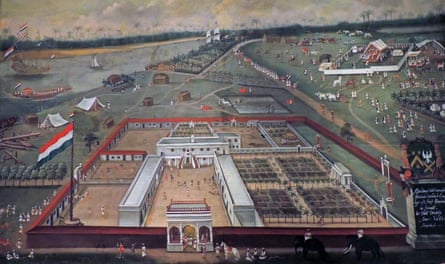 The trading post of the Dutch East India Company in Hooghly, now a district in west Bengal, 1665.
