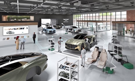 An illustration of Bentley's vision of its factory in the future