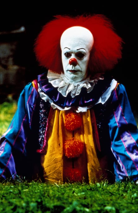 ‘A clown doesn’t need any of that stuff’ … Tim Curry in Stephen King’s It.