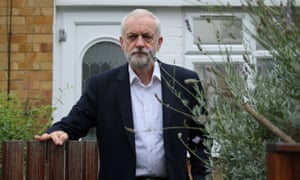 Jeremy Corbyn leaves his home in north London