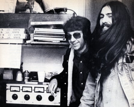 Phil Spector, left, with George Harrison, an ardent admirer of this work, in the late 60s.