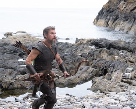 Unhappy landing … Matt Damon as Odysseus in The Odyssey