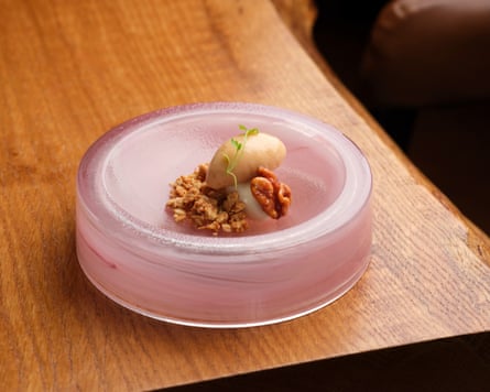 Bellota’s goat’s cheese, walnuts and membrillo sorbet.