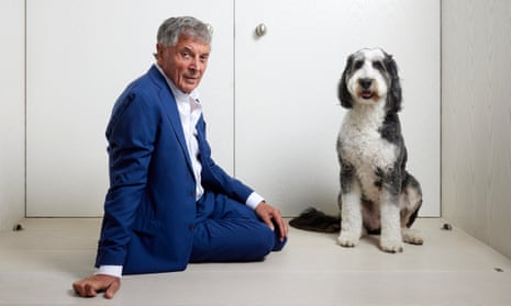 David Dein, pictured with his dog Bernie, is an advocate for prison reform: ‘You wouldn’t put a dog in a cage for 20 hours a day, but some offenders are. The chance of rehabilitation is minimal.’