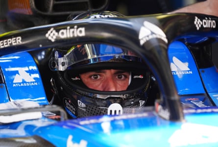 Carlos Sainz sits successful his cockpit
