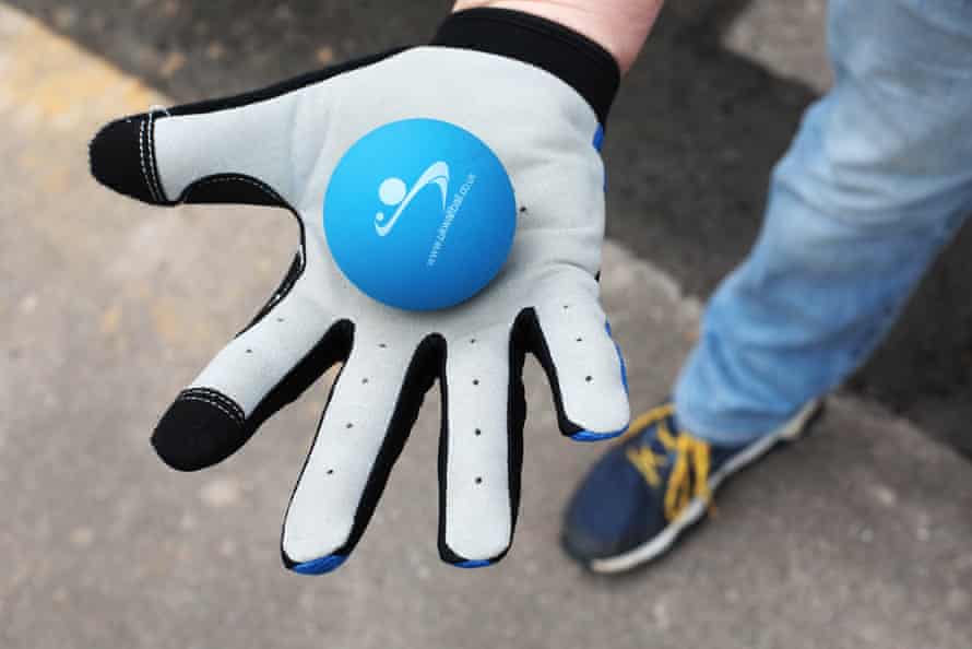 ‘Wall ball’ ball and glove.