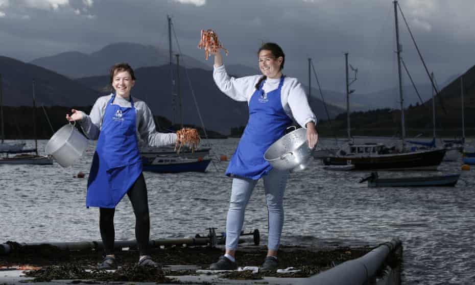  The Seafood Shack’s Fenella Renwick (left) and Kirsty Scobie, in Ullapool. 