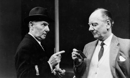 Ralph Richardson, left, and John Gielgud in the Royal Court’s production of Home, 1970.
