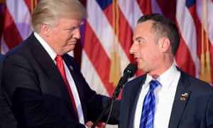 Trump with his new chief of staff, Reince Priebus.