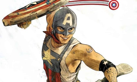 Aaron Fischer, the first gay Captain America in Marvel’s history.