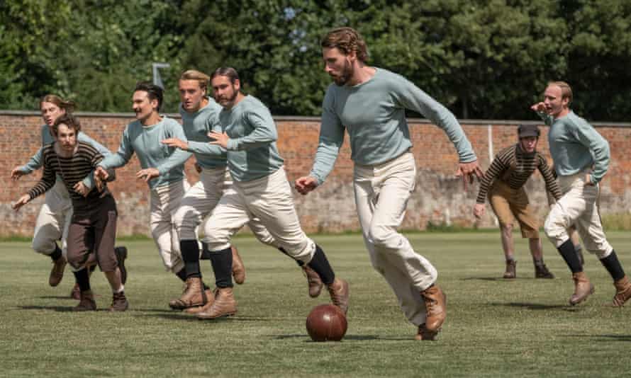 Edward Holcroft as Arthur Kinnaird in playing action during The English Game