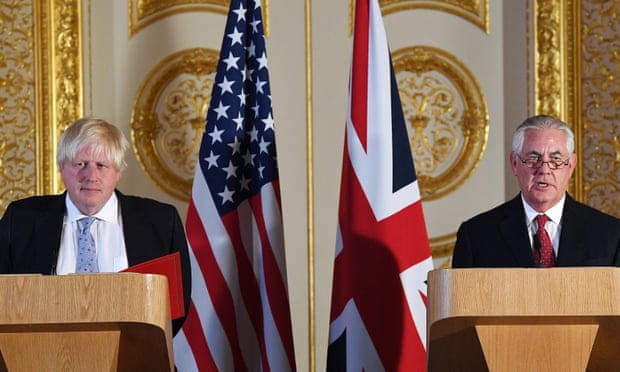 Boris Johnson and Rex Tillerson