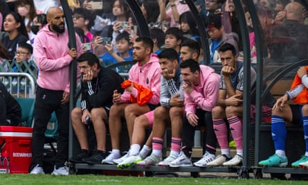 Lionel Messi, Luis Suárez and Sergio Busquets were all left on the Inter Miami bench in Hong Kong.