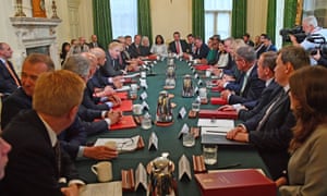 Another view from cabinet as they meet at 10 Downing Street for the first time since the reshuffle.