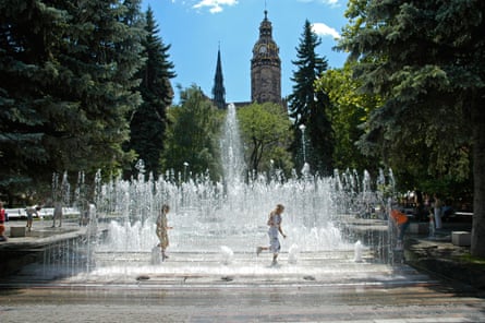The singing fountain.