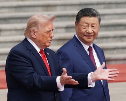 Donald Trump and Xi Jinping in Beijing