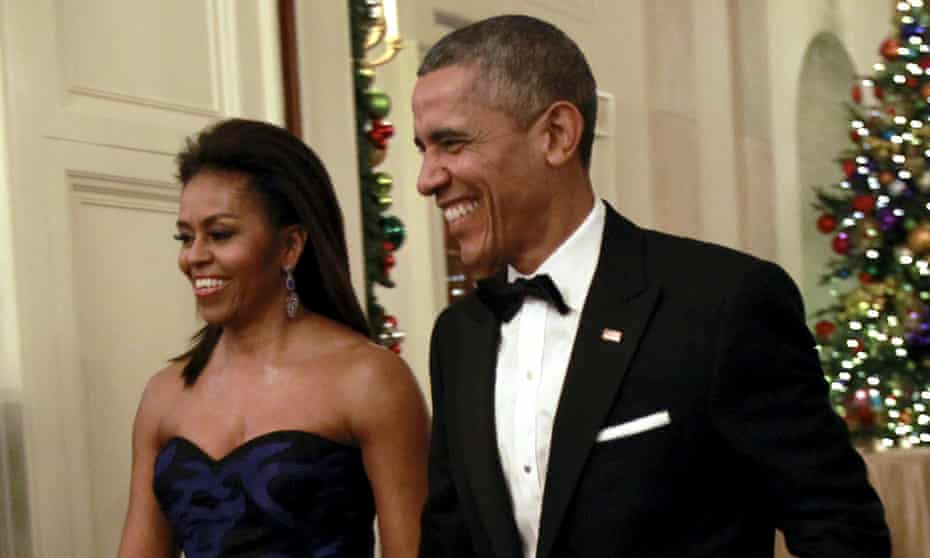First lady Michelle Obama and President Barack Obama.