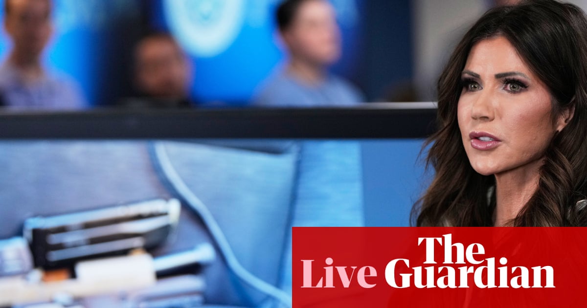‘Americans have died’: calls mount for Trump to fire Kristi Noem after deaths of Alex Pretti and Renee Good – US politics live