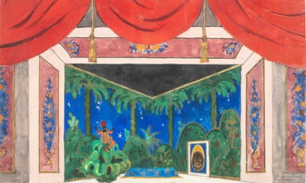 The Moor’s room, a set design for Petrushka by Peter Ustinov’s uncle, Alexandre Benois, 1930 (estimate €6,000-€8,000).