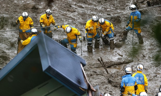 More than 100 people are still missing after a mudslide hit the resort town of Atami, Japan at the weekend.  More than 100 people are still missing after a mudslide hit the resort town of Atami, Japan at the weekend.