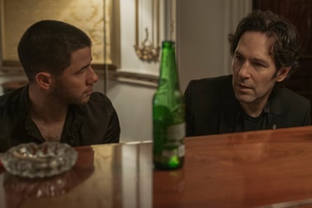 Nick Jonas and Paul Rudd in Power Ballad.