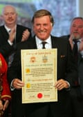 Veteran broadcaster Sir Terry Wogan honoured with the Freedom of Limerick city.