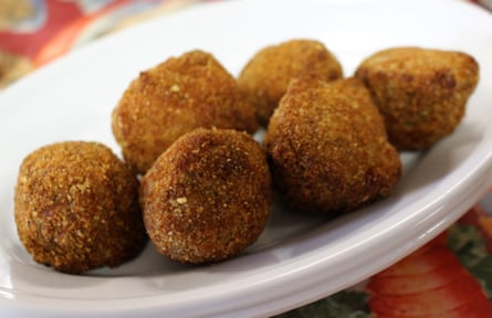 Louisiana-style boudin balls