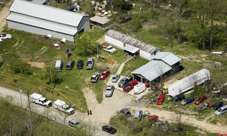 This aerial photo shows one of the locations being investigated in Pike County, Ohio, as part of an ongoing homicide investigation, Friday, April 22, 2016. Several people were found dead Friday at multiple crime scenes in rural Ohio, and at least most of them were shot to death, authorities said. No arrests had been announced, and it's unclear if the killer or killers are among the dead. (Lisa Marie Miller/The Columbus Dispatch via AP) MANDATORY CREDIT This aerial photo shows one of the locations being investigated in Pike County, Ohio, as part of an ongoing homicide investigation, Friday, April 22, 2016. Several people were found dead Friday at multiple crime scenes in rural Ohio, and at least most of them were shot to death, authorities said. No arrests had been announced, and it's unclear if the killer or killers are among the dead. (Lisa Marie Miller/The Columbus Dispatch via AP) MANDATORY CREDIT