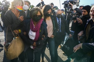 The household of slain Italian researcher Giulio Regeni, pictured successful Rome with their lawyer