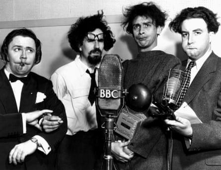 The Goons … from left, Harry Secombe, Michael Bentine, Spike Milligan and Sellers.