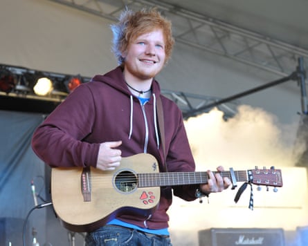 Ed Sheeran at Reading’s BBC Introducing Stage in 2011.