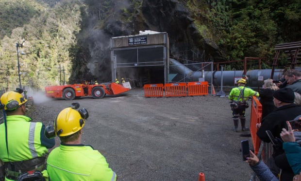 the Pike River Mine is entered with heavy equipment on May 21, 2019 in Greymouth, New Zealand.