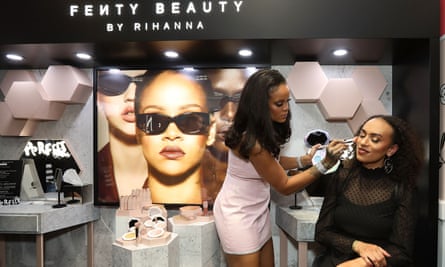Rihanna at a Fenty beauty event in Sydney.