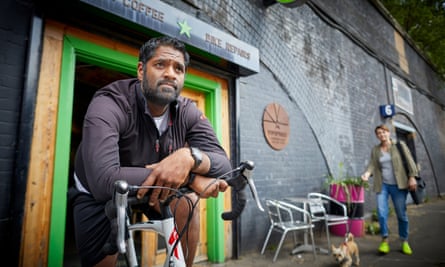 Prakash Patel, who co-owns the Pop up Bikes cafe and repair shop in Manchester.