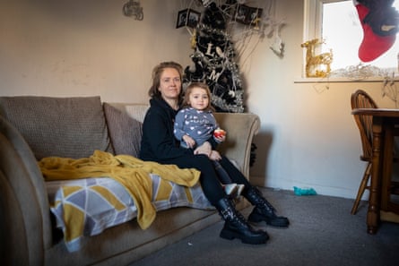 Carla Francesca and her daughter at their home in Ipswich.