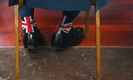 Nigel Farage's union jack socks