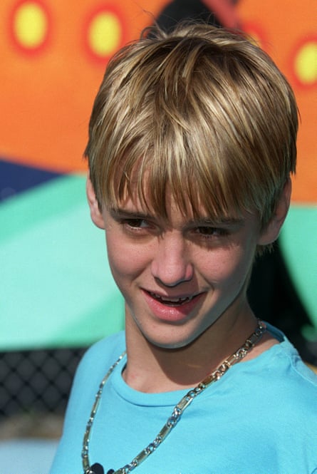 Aaron Carter in Santa Monica in 2001, aged 13 – his third album came out later that year.