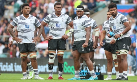 The Fiji team at Twickenham