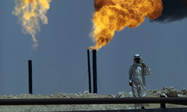 An oil field in Saudi Arabia.