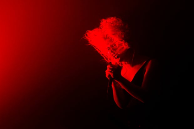 Laura Les on stage at SWG3 Galvanizers, Glasgow Scotland