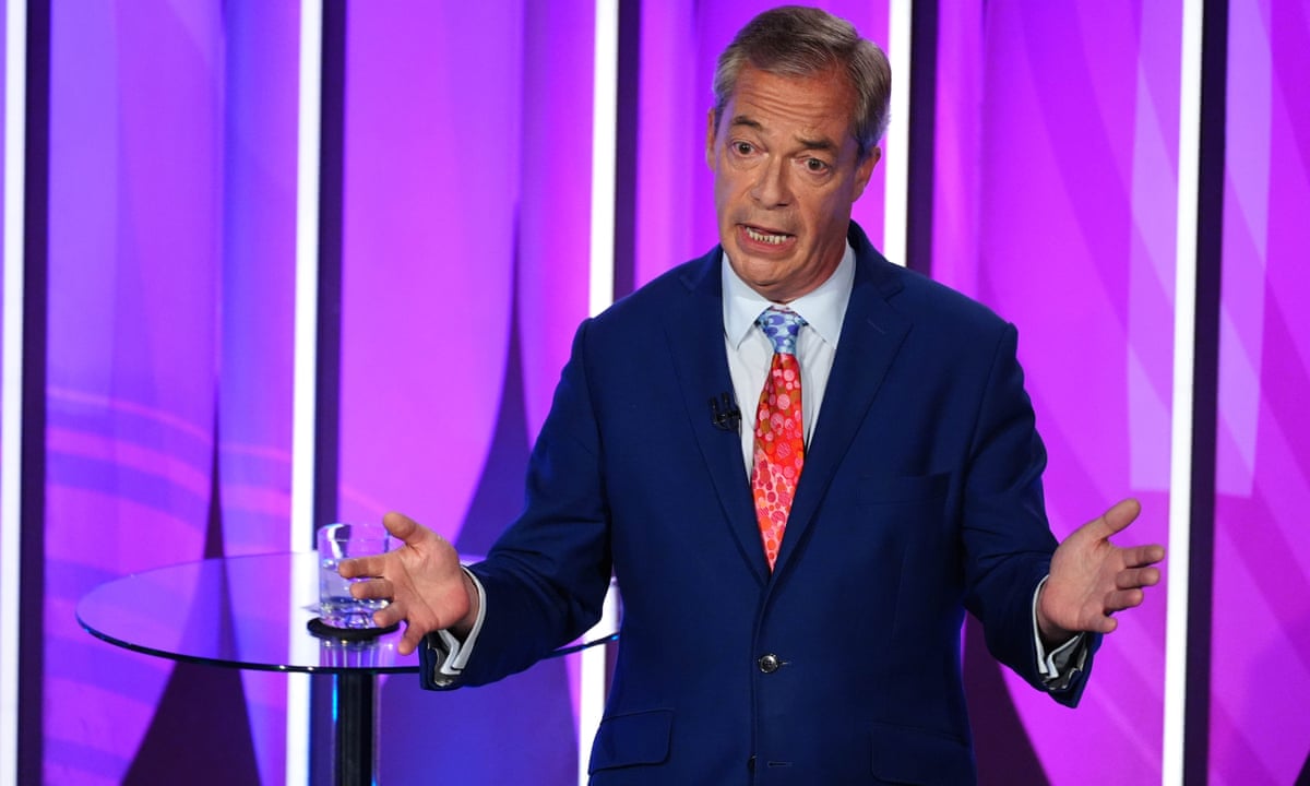 Nigel Farage to boycott BBC over 'biased' Question Time audience | General election 2024 | The Guardian