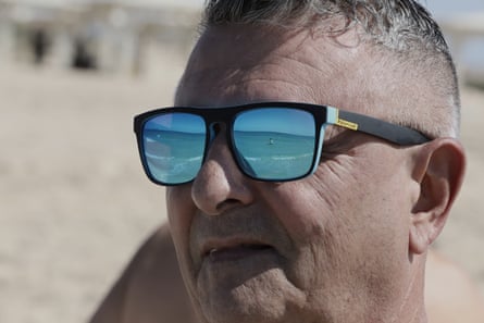 Kiko Nadav at the beach.